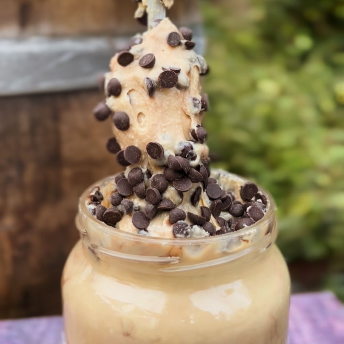 1 y 1 Mantequilla De Maní Natural y Con Chips de Chocolate 450g