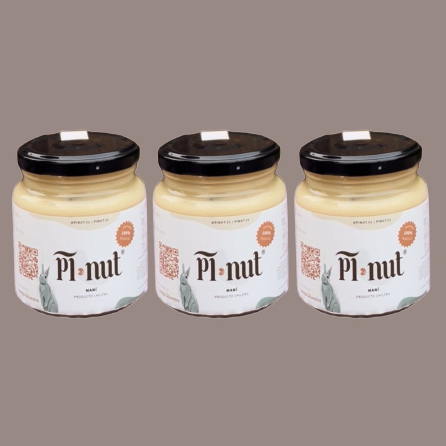 3 Mantequilla De Maní Natural 250g