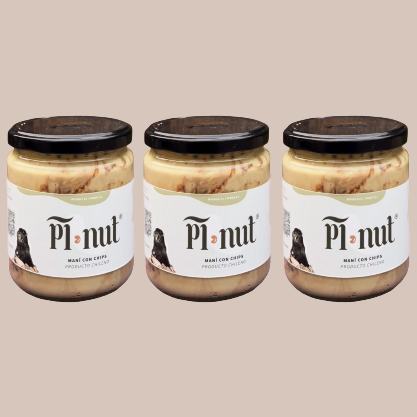 3 Mantequilla De Maní Chips De Chocolate 460g