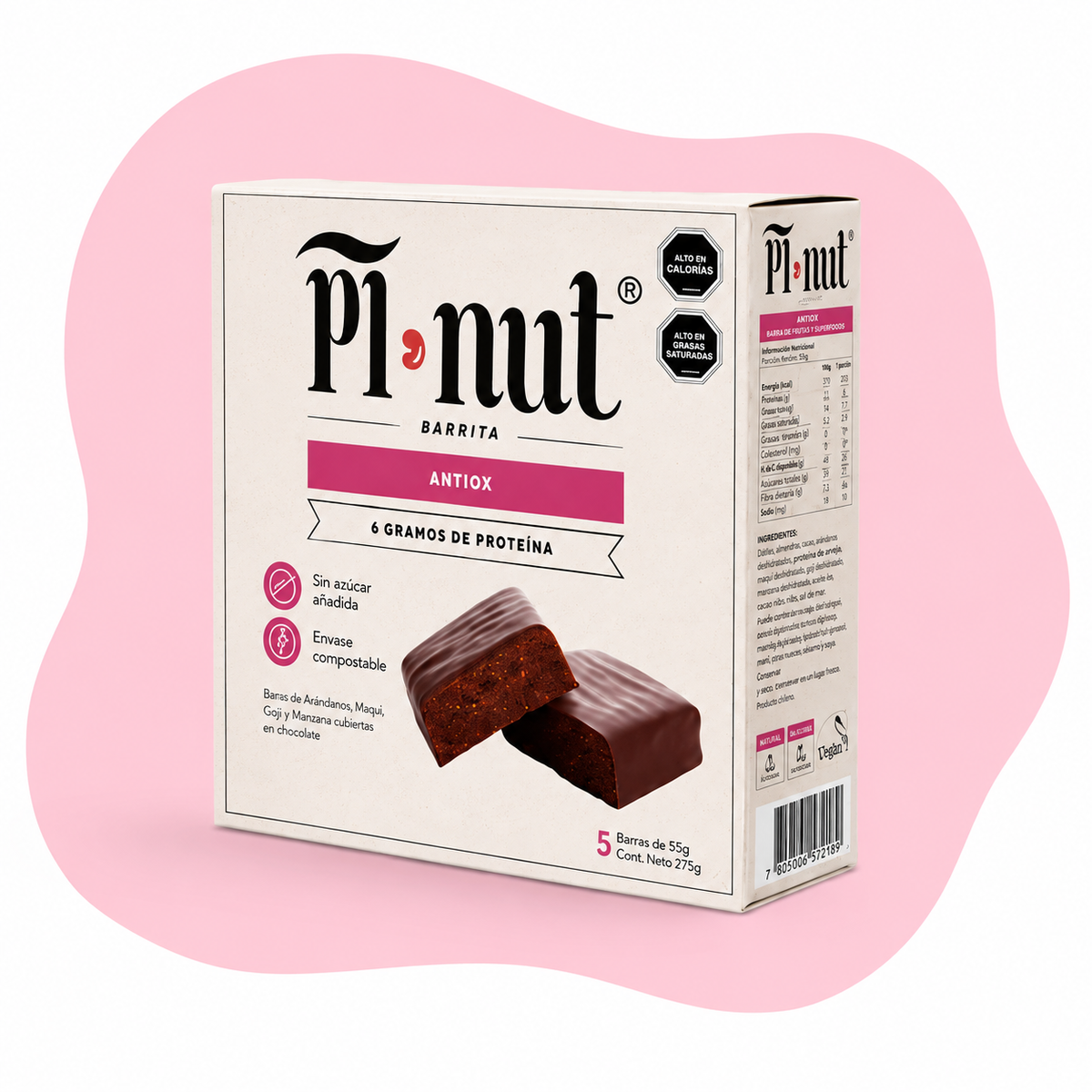 Caja 5 Unidades - Snack Antiox