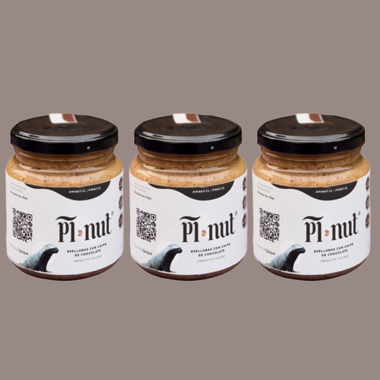 3 Mantequilla De Avellana Europea Chips De Chocolate 250g