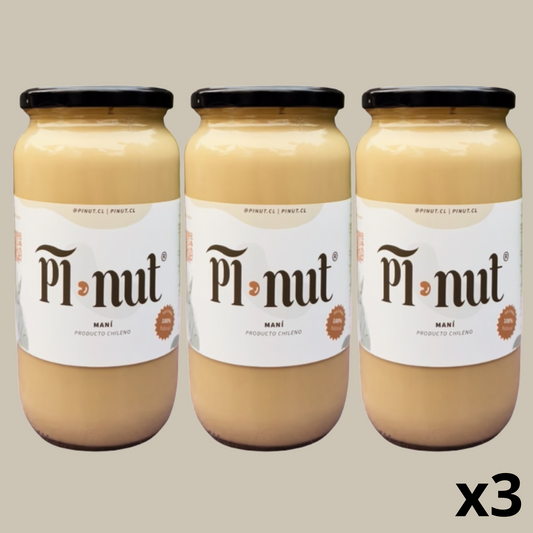 3 Mantequilla De Maní Natural 1Kg